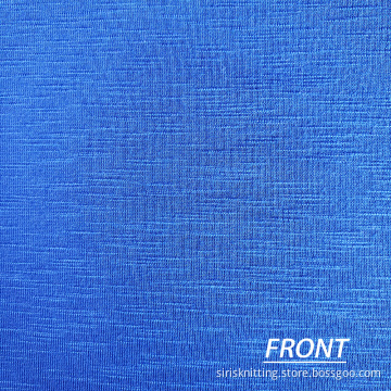Slub Bamboo Fiber Polyester Spandex Jersey Fabric